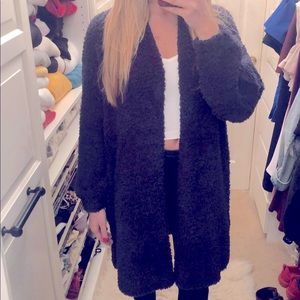 NWT Fuzzy Chunky Cardigan Sweater